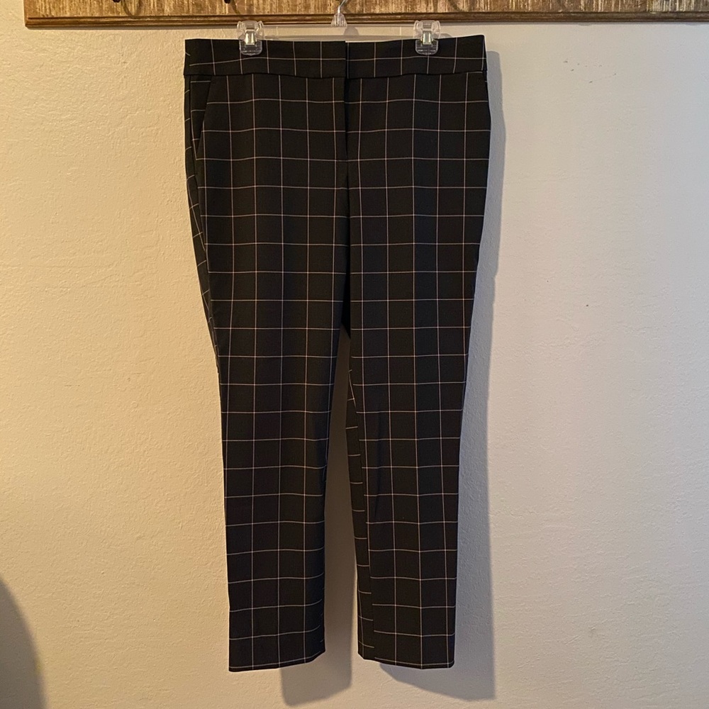 Loft Windowpane Dress Pants